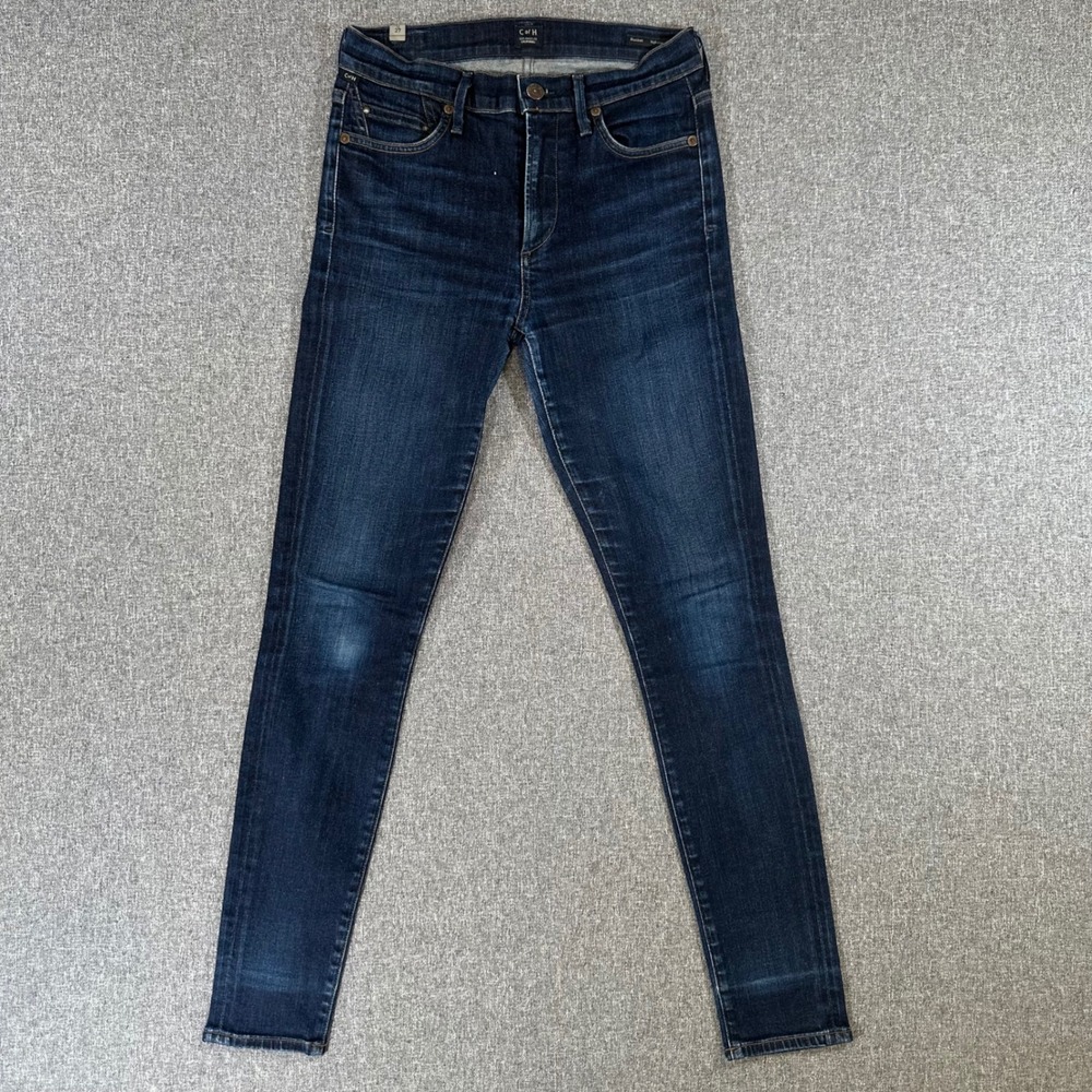 Citizens of Humanity Rocket High Rise Skinny Jeans Dark Wash Blue Size 27 Womens